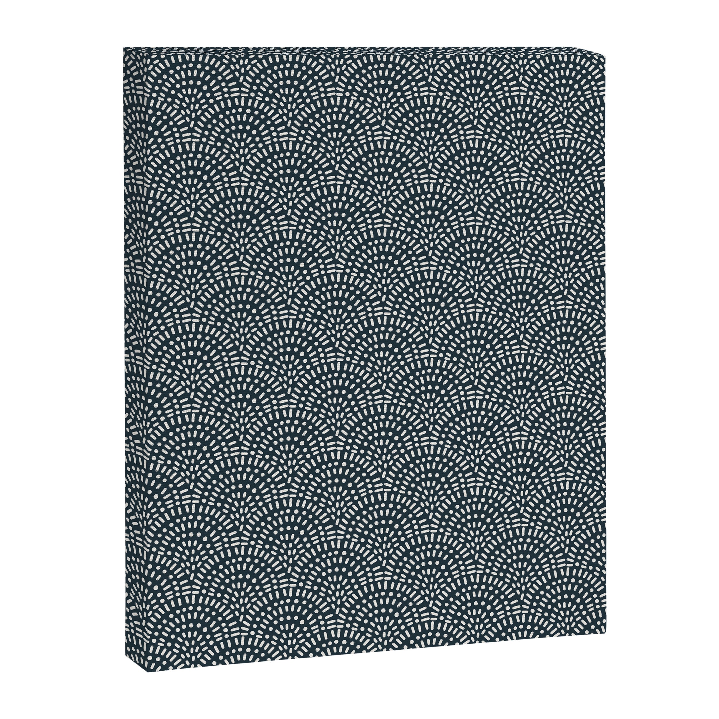 Boho Deco Fan . Navy Canvas Print Gallery Image 8