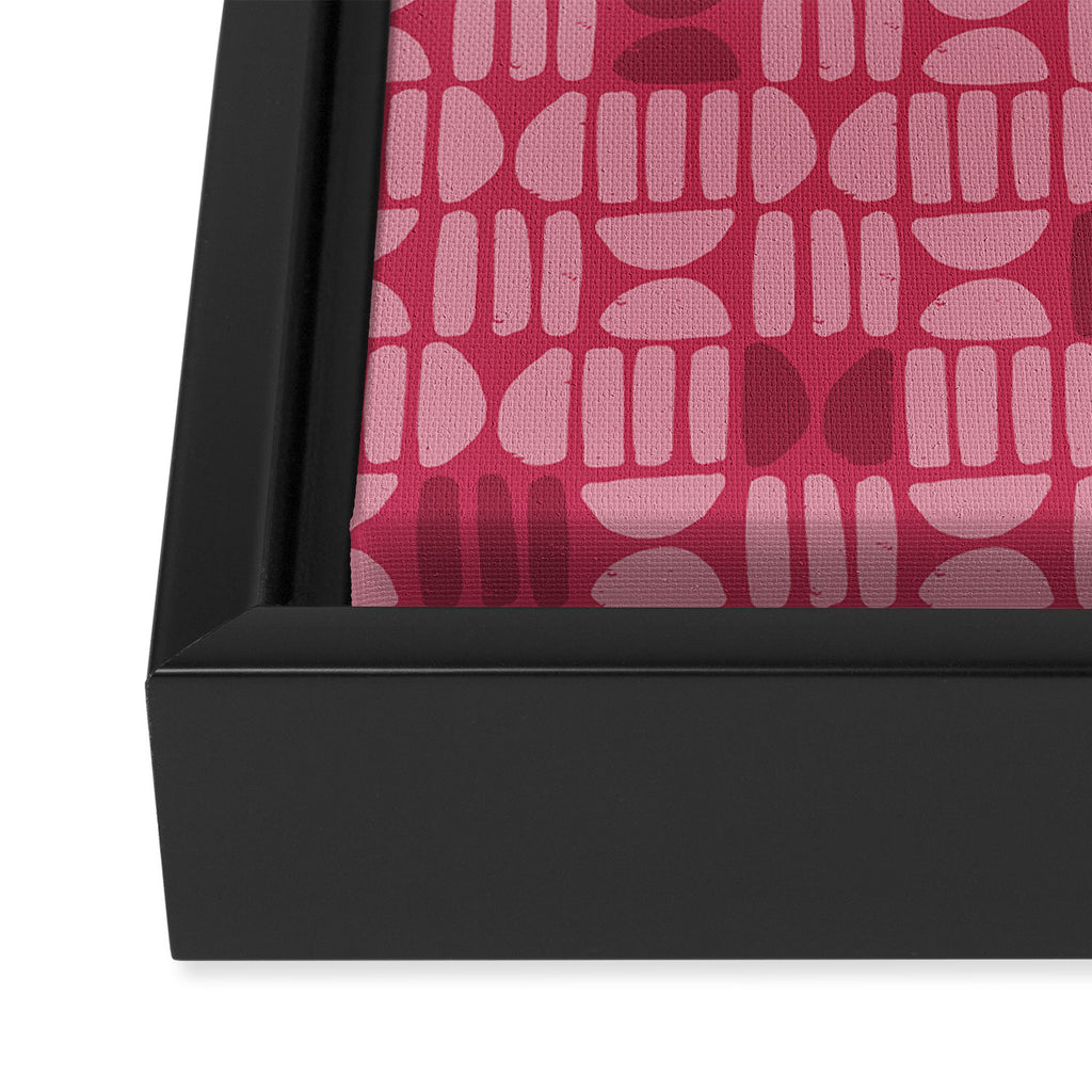 Boho Minimalism . Viva Magenta Framed Canvas Print Gallery Image 3