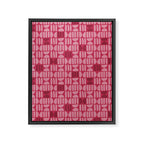 Boho Minimalism . Viva Magenta Framed Canvas Print Gallery Image 8