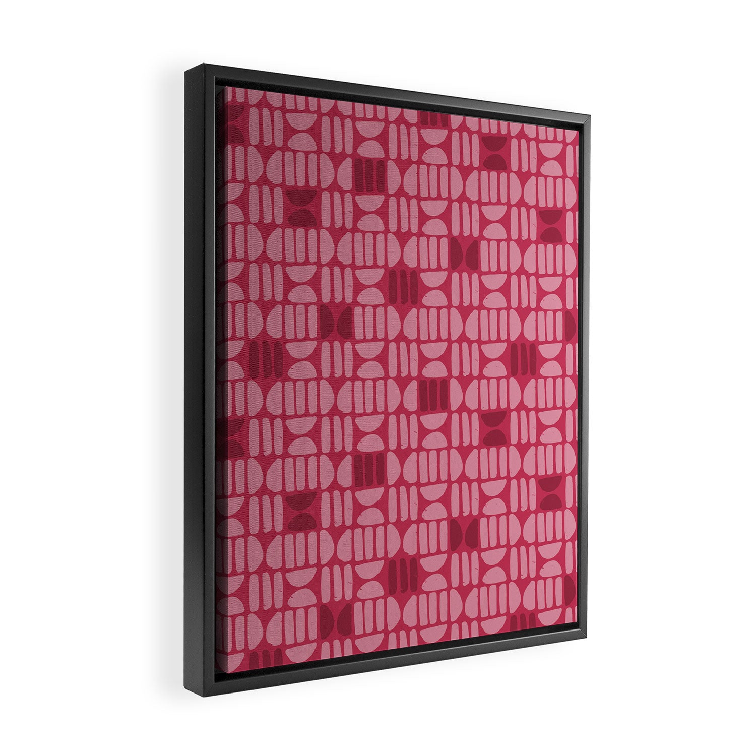 Boho Minimalism . Viva Magenta Framed Canvas Print Gallery Image 2