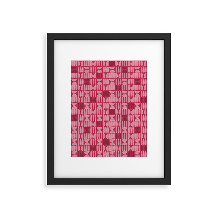 Boho Minimalism . Viva Magenta Framed Art Print Gallery Image 1