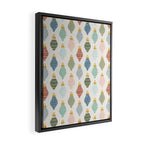 Boho Ornaments . Multicolor Framed Canvas Print Gallery Image 2