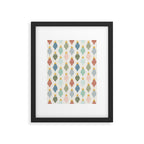 Boho Ornaments . Multicolor Framed Art Print Gallery Image 6