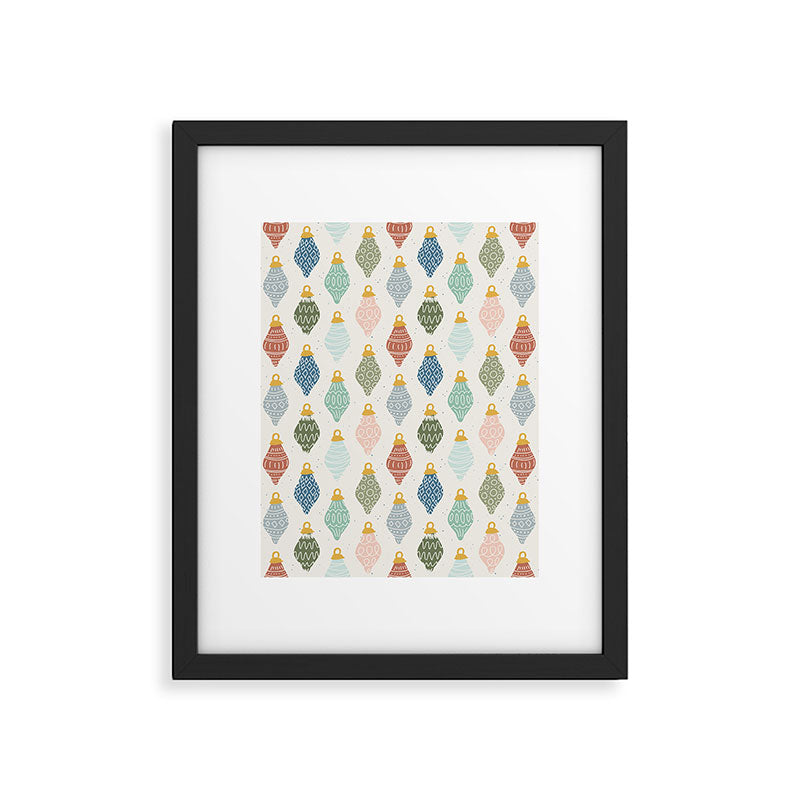 Boho Ornaments . Multicolor Framed Art Print Gallery Image 6