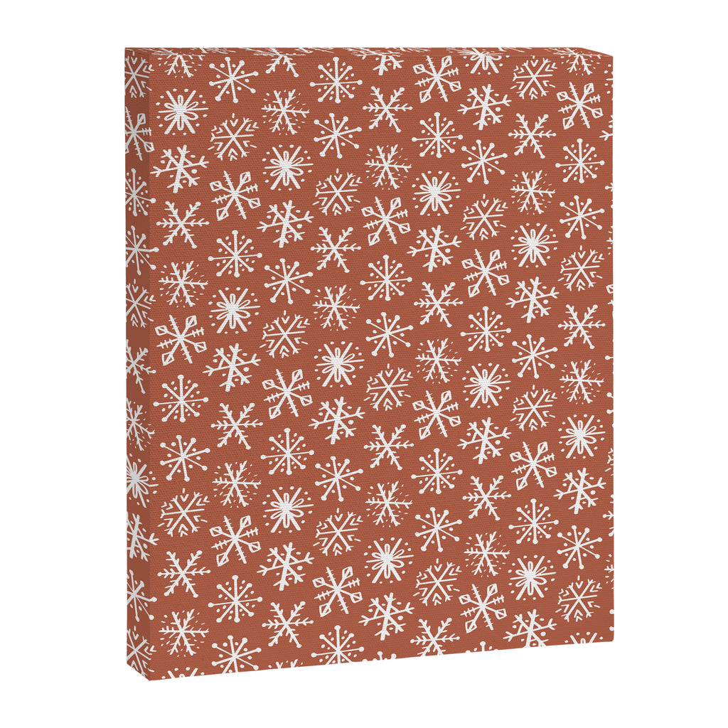 Boho Snow . Rust Red Canvas Print Gallery Image 8