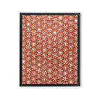Boho Snow . Rust Red Framed Canvas Print Gallery Image 8