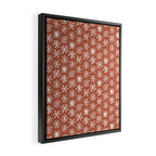 Boho Snow . Rust Red Framed Canvas Print Gallery Image 2