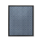 Boho Tiles | Atlantic Blue Framed Canvas Print Gallery Image 8