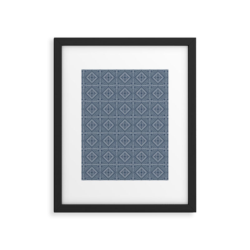 Boho Tiles | Atlantic Blue Framed Art Print Gallery Image 6