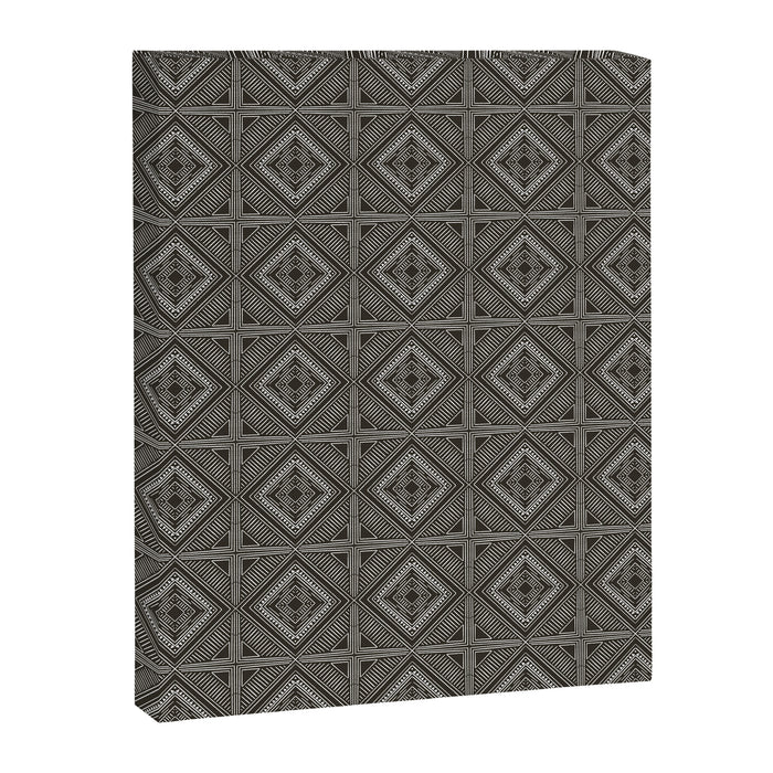 Boho Tiles | Charcoal Canvas Print Gallery Image 1