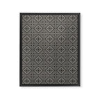 Boho Tiles | Charcoal Framed Canvas Print Gallery Image 8