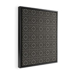 Boho Tiles | Charcoal Framed Canvas Print Gallery Image 2
