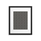 Boho Tiles | Charcoal Framed Art Print Gallery Image 6