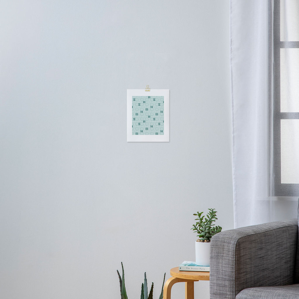 Bold Minimalism Teal Art Print Gallery Image 3