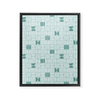 Bold Minimalism Teal Framed Canvas Print Gallery Image 8