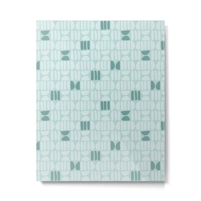 Bold Minimalism Teal Metal Print Gallery Image 1