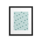 Bold Minimalism Teal Framed Art Print Gallery Image 6