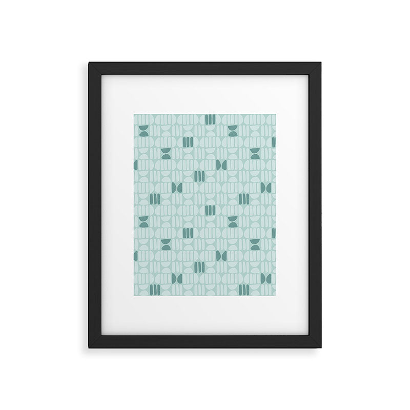 Bold Minimalism Teal Framed Art Print Gallery Image 6