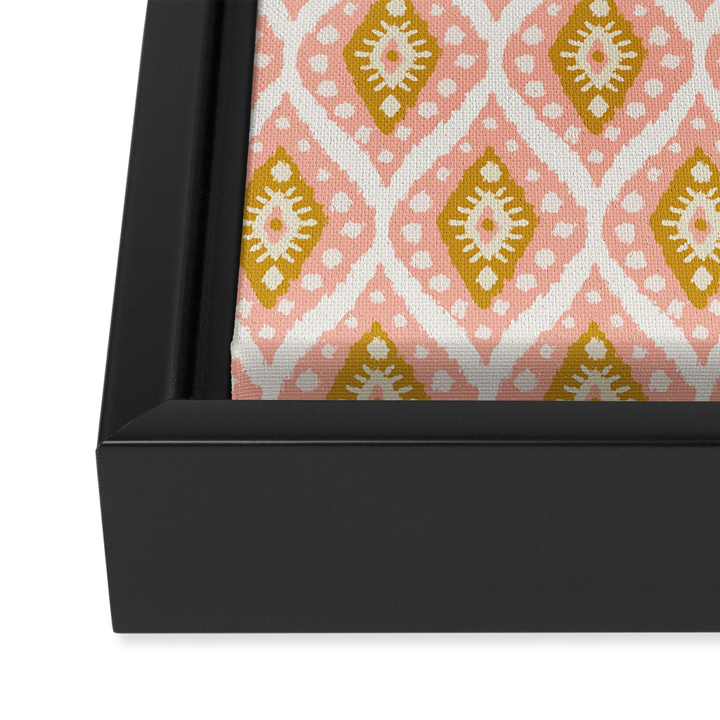 Caliza (Pink & Marigold) Framed Canvas Print Gallery Image 3