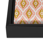 Caliza (Pink & Marigold) Framed Canvas Print Gallery Image 3