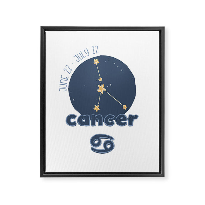 Cancer Constellation Framed Canvas Print Gallery Image 1