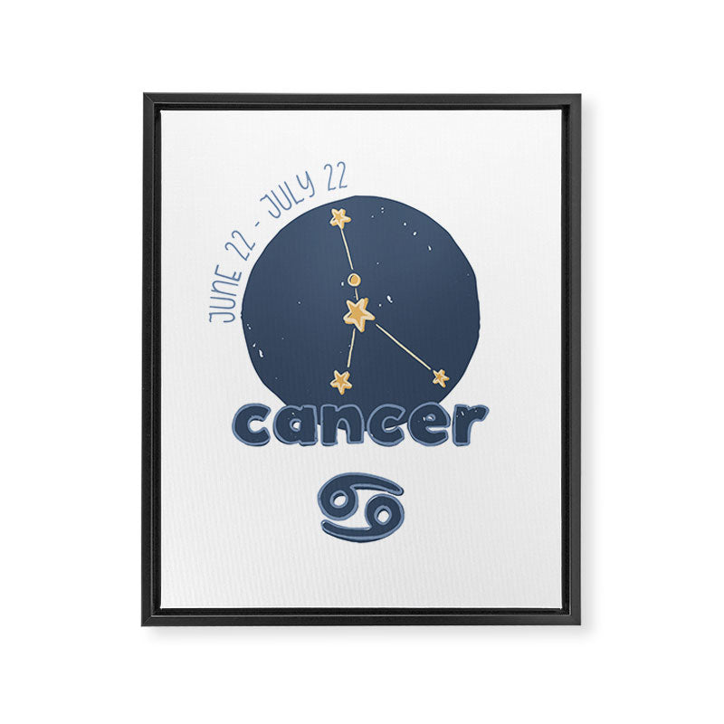 Cancer Constellation Framed Canvas Print Gallery Image 6