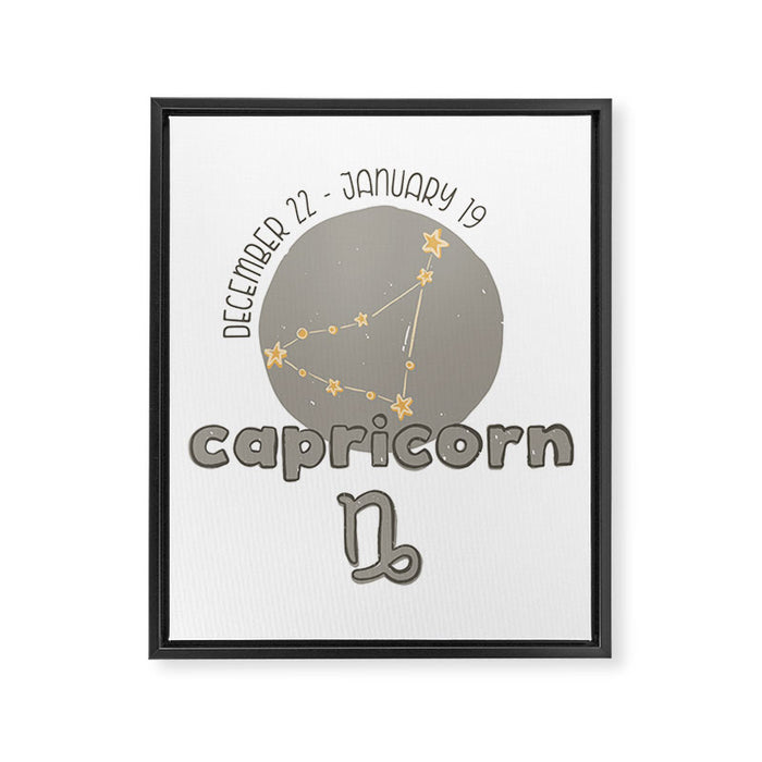 Capricorn Constellation Framed Canvas Print Gallery Image 1