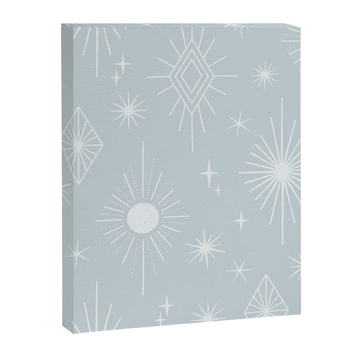 Celestial Boho Diamonds . Silver Sky Canvas Print Gallery Image 1