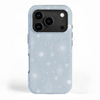 Celestial Boho Diamonds . Silver Sky iPhone Case Gallery Image 1