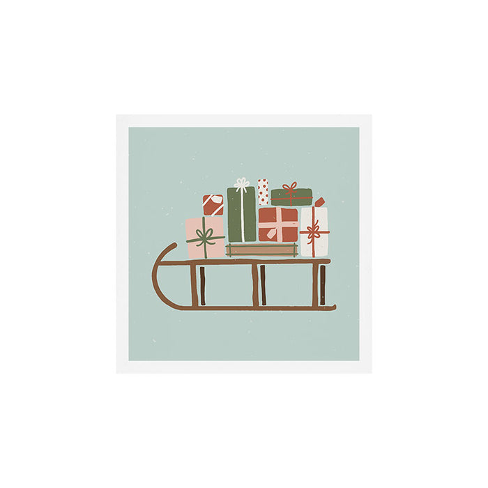 Christmas Sleigh Art Print Gallery Image 1