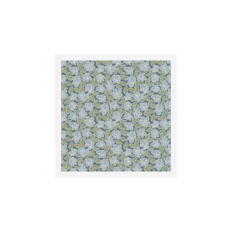 Coastal Blue Flowers Art Print Gallery Image 1