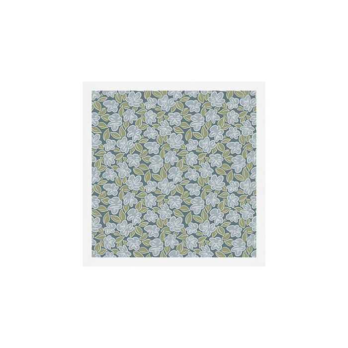 Coastal Blue Flowers Art Print Gallery Image 1