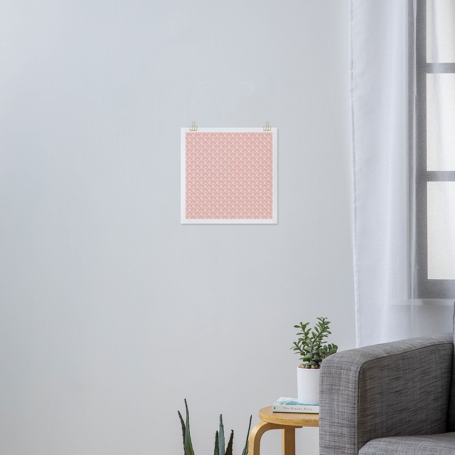 Coastal Deco . Coral Art Print Gallery Image 3