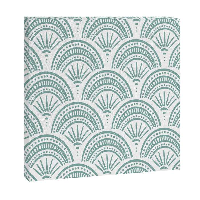 Coastal Deco . Teal Canvas Print Gallery Image 1