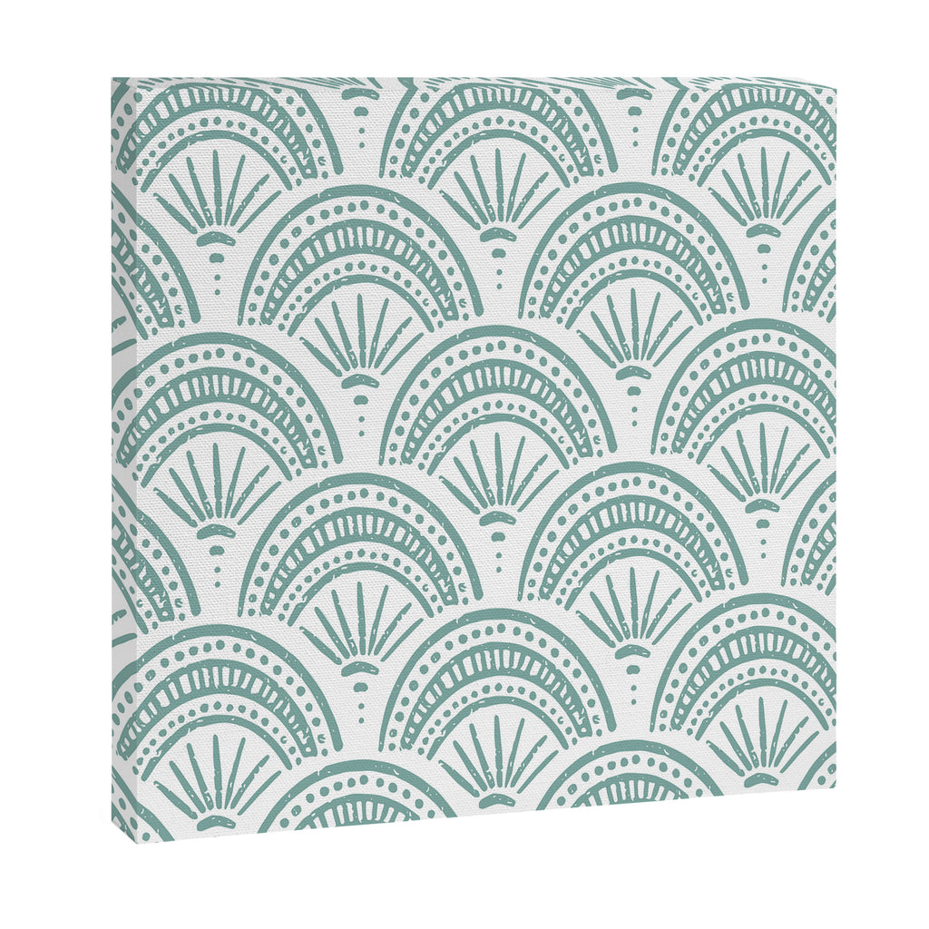 Coastal Deco . Teal Canvas Print Gallery Image 3