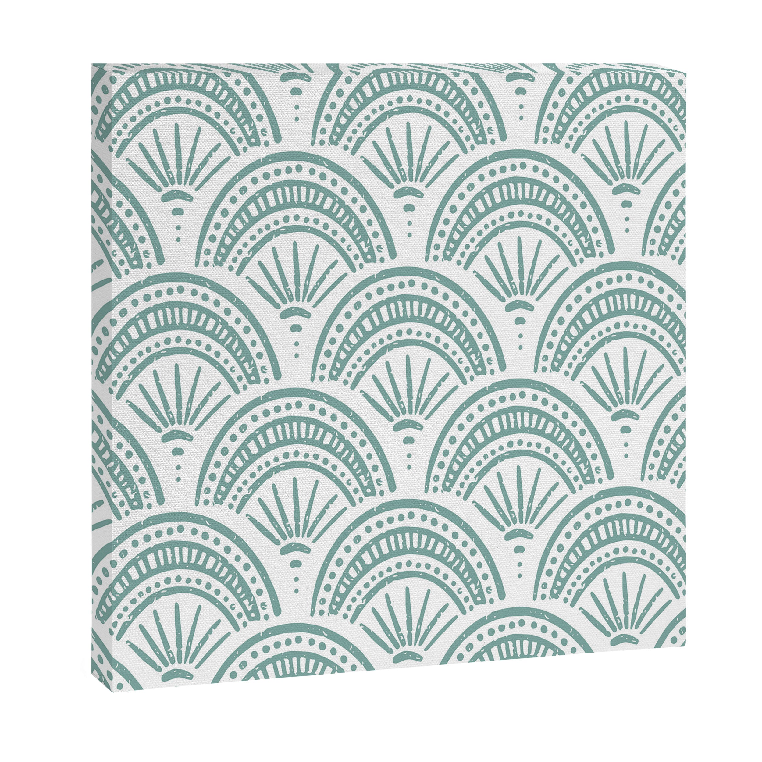 Coastal Deco . Teal Canvas Print Gallery Image 3