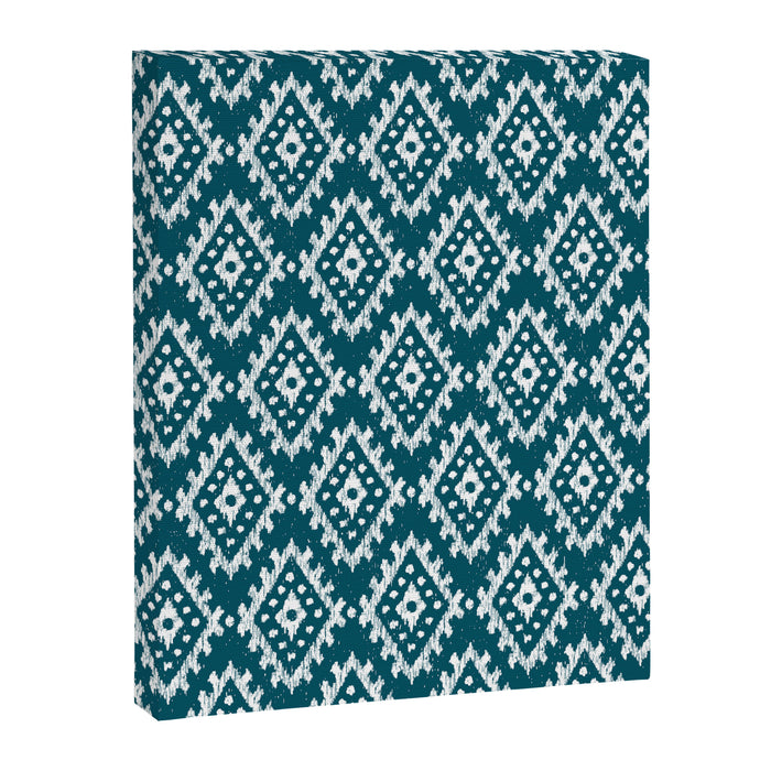 Coastl Ikat | Lagoon Blue Canvas Print Gallery Image 1
