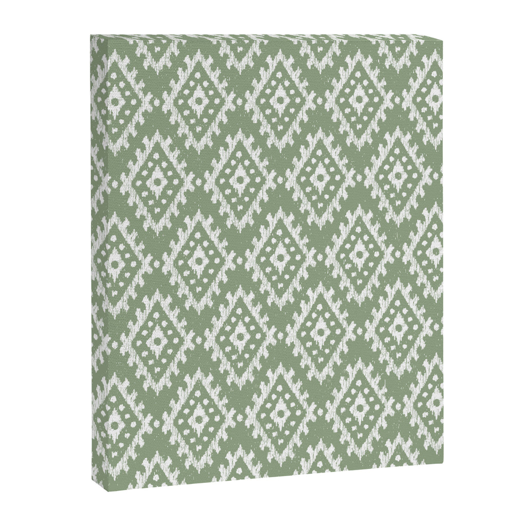 Coastl Ikat | Pistachio Canvas Print Gallery Image 8