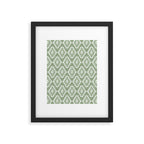 Coastl Ikat | Pistachio Framed Art Print Gallery Image 6