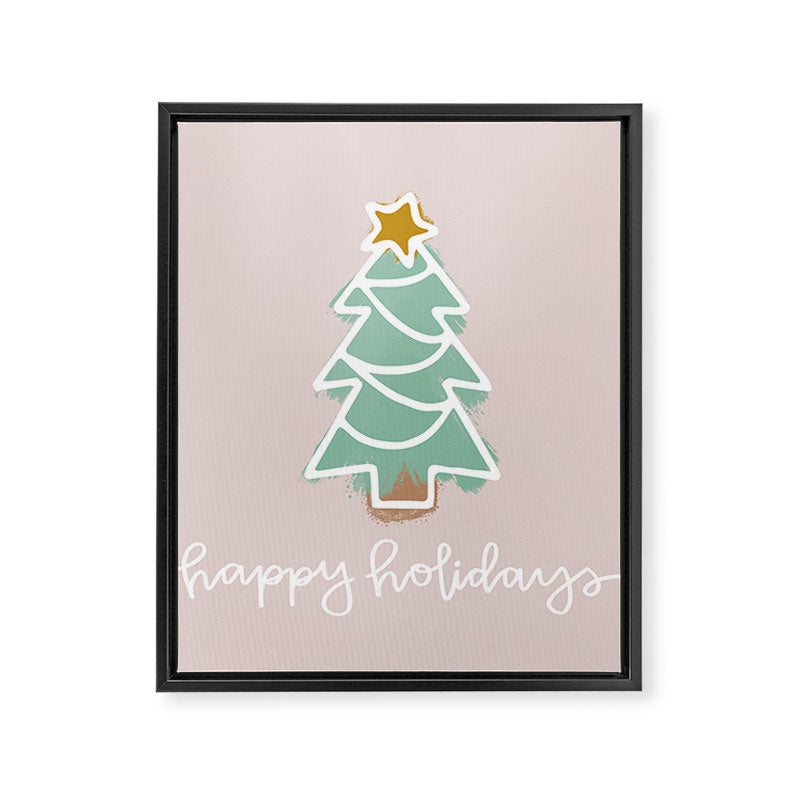 CoastL Christmas Light Blush  Framed Canvas Print Gallery Image 8