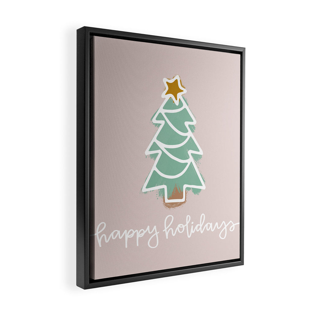 CoastL Christmas Light Blush  Framed Canvas Print Gallery Image 2