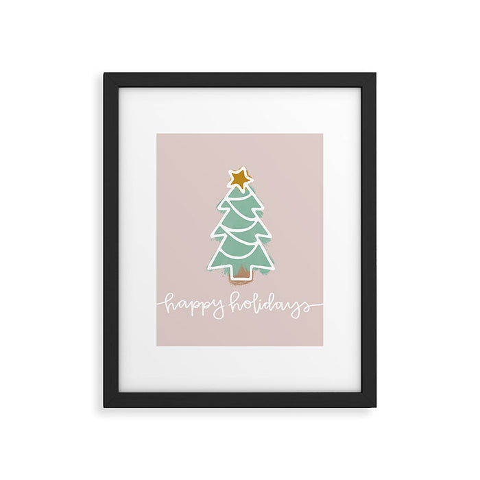 CoastL Christmas Light Blush  Framed Art Print Gallery Image 1