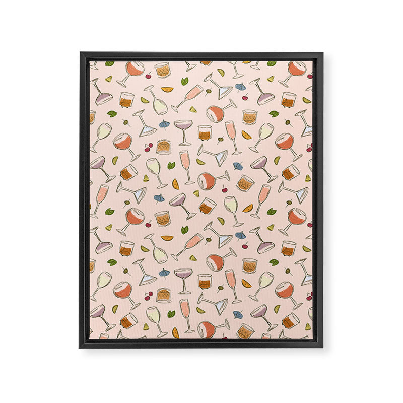 Cocktail O Clock Framed Canvas Print Gallery Image 8
