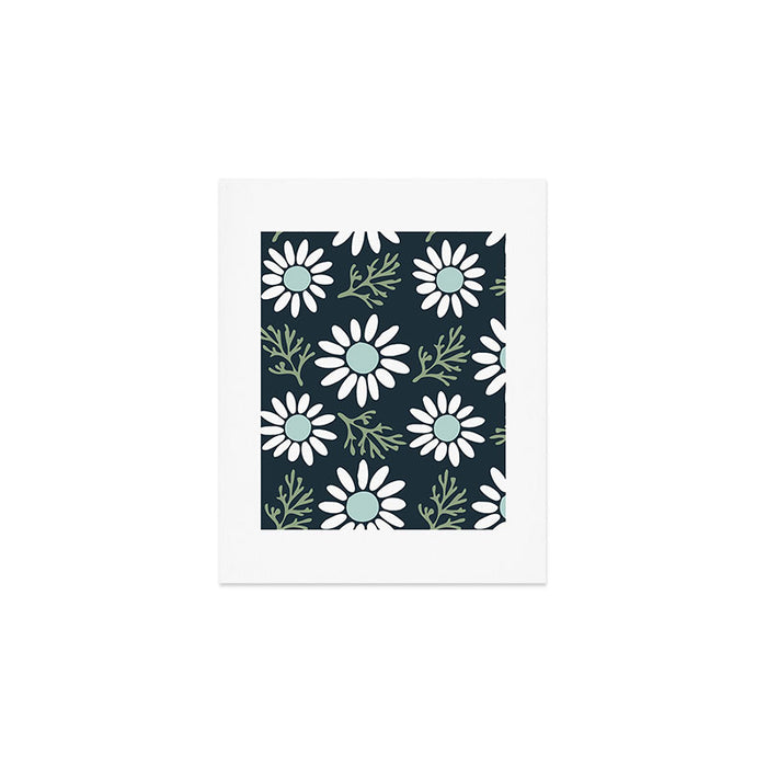 Coming Up Daisies . Navy Art Print Gallery Image 1