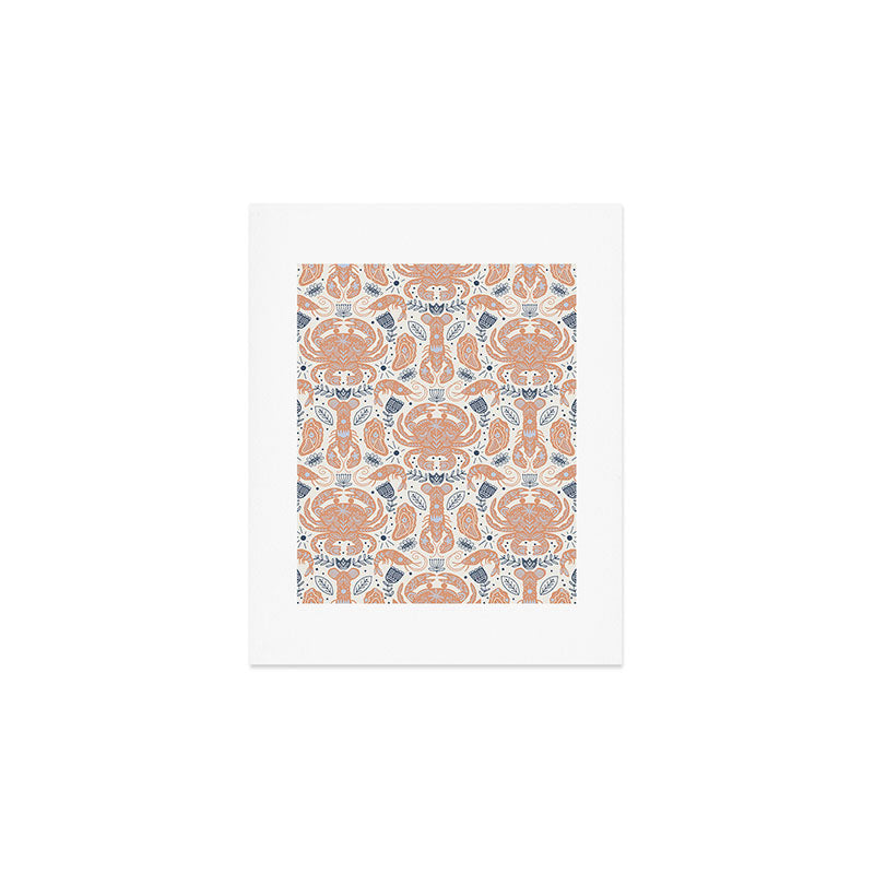 Crustacean Folk Art Art Print Gallery Image 1