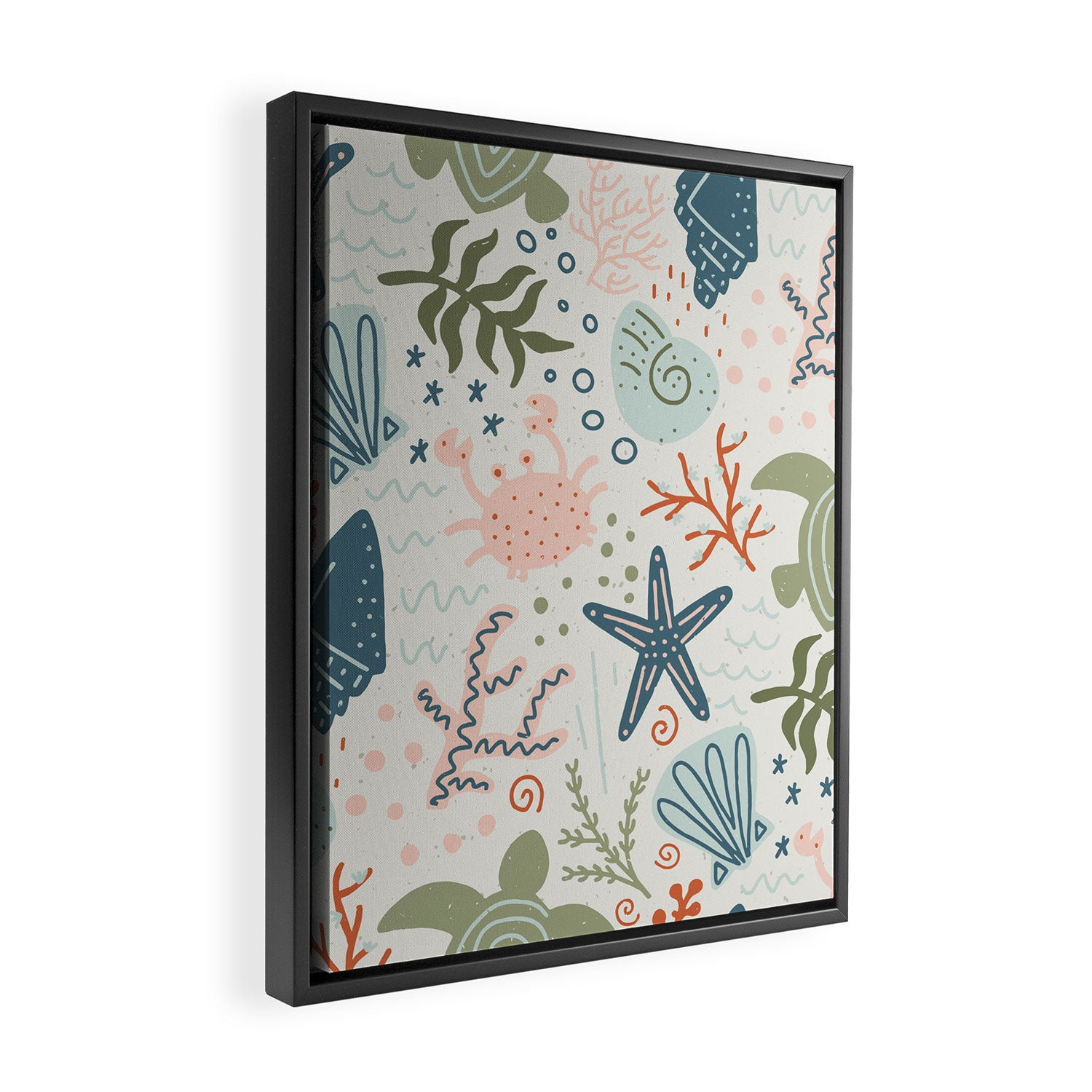 Day at the Beach Framed Canvas Print Gallery Image 2