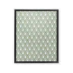 Diamond Arrows . Pistachio Green Framed Canvas Print Gallery Image 8