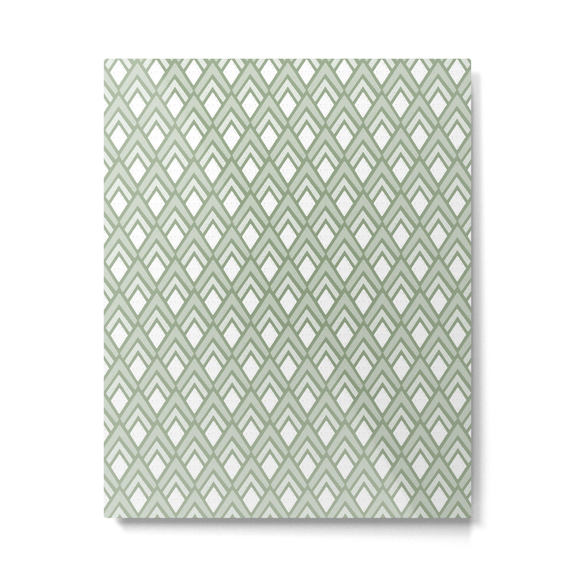 Diamond Arrows . Pistachio Green Metal Print Gallery Image 6