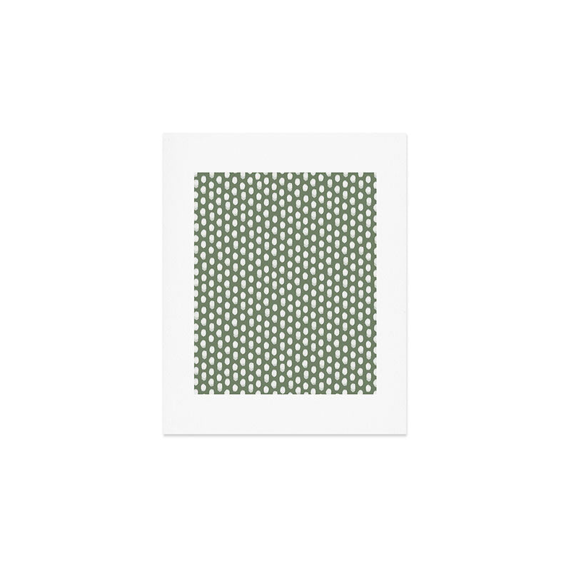 Dots . Green Art Print Gallery Image 1