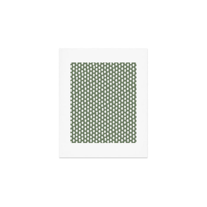 Dots . Green Art Print Gallery Image 1